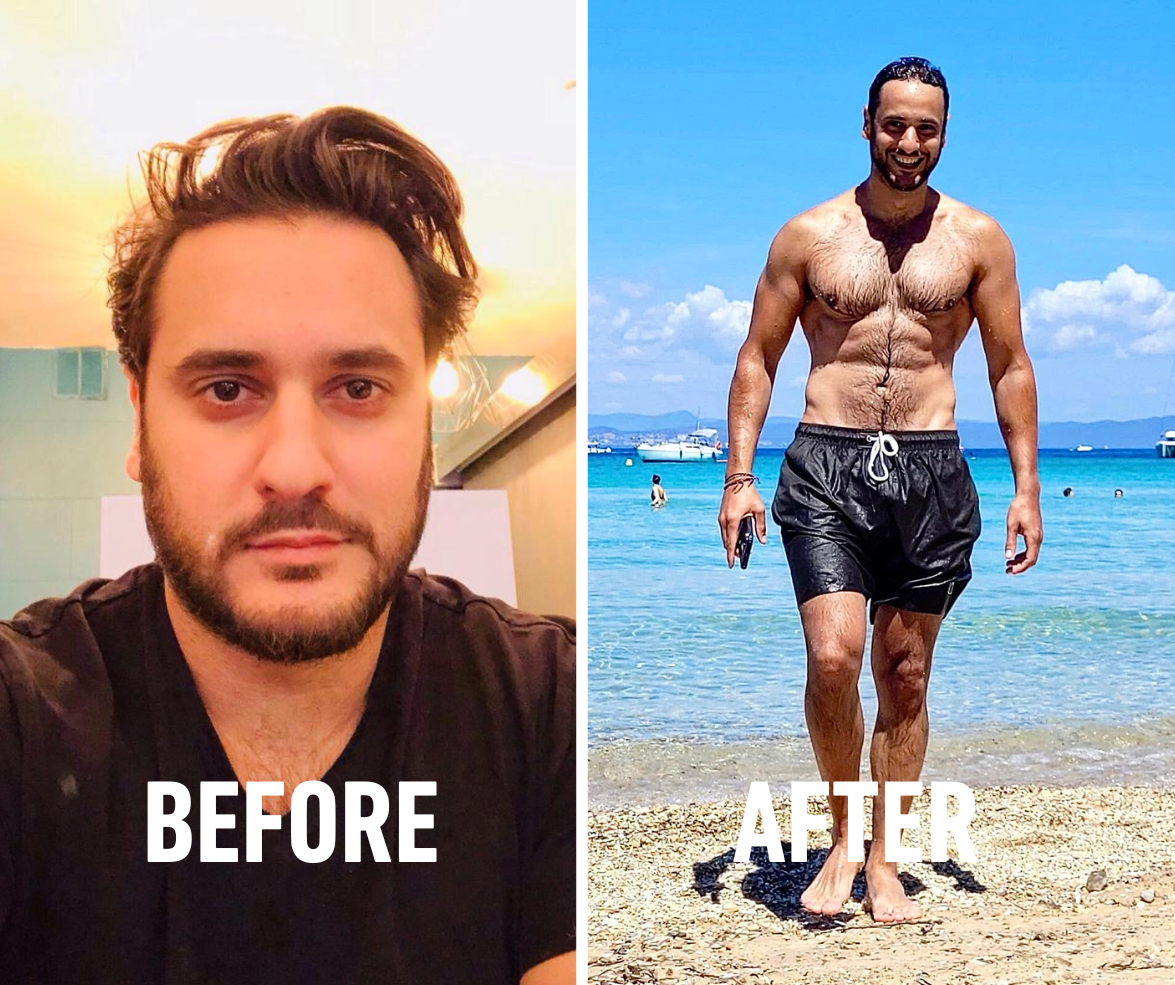 Transformation physique avant/après grâce au Guide Blooness
